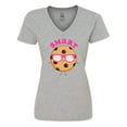 thumbnail image 1 of Inktastic Smart Cookie Women's V-Neck T-Shirt, 1 of 5