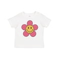 thumbnail image 1 of Inktastic Smiley Face Flower Cute Pink and Yellow Boys or Girls Baby T-Shirt, 1 of 5