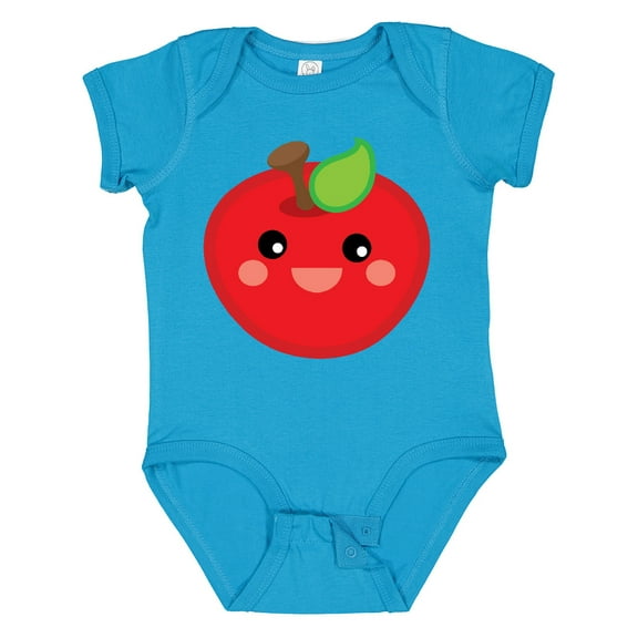 Inktastic Smiling Apple Boys or Girls Baby Bodysuit