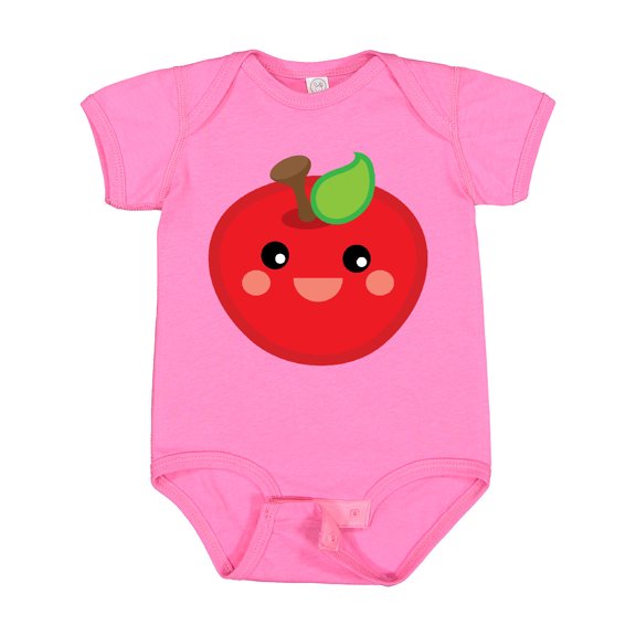 Inktastic Smiling Apple Boys or Girls Baby Bodysuit