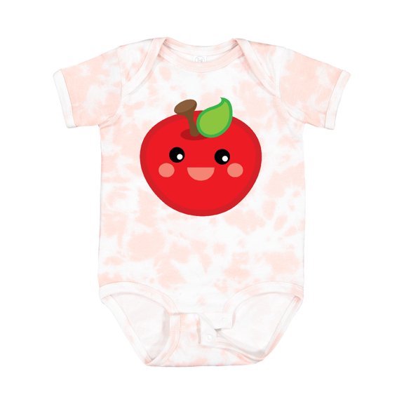 Inktastic Smiling Apple Boys or Girls Baby Bodysuit
