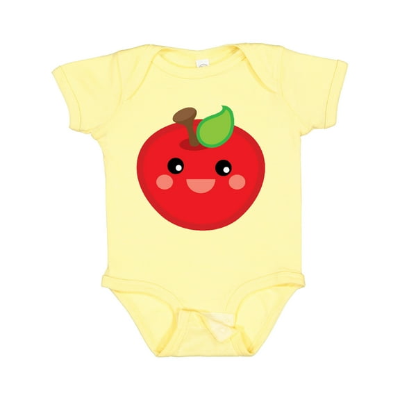 Inktastic Smiling Apple Boys or Girls Baby Bodysuit