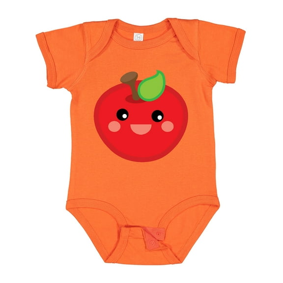 Inktastic Smiling Apple Boys or Girls Baby Bodysuit