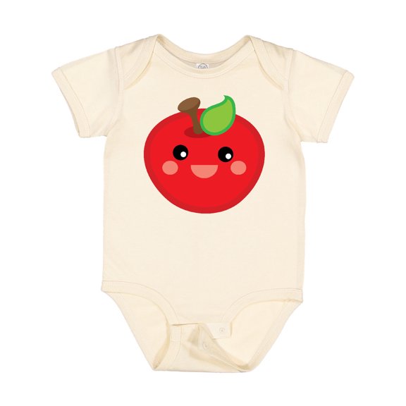 Inktastic Smiling Apple Boys or Girls Baby Bodysuit