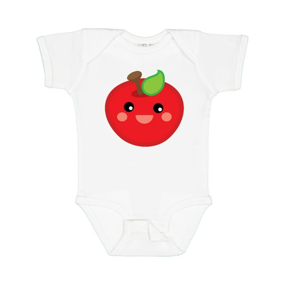 Inktastic Smiling Apple Boys or Girls Baby Bodysuit