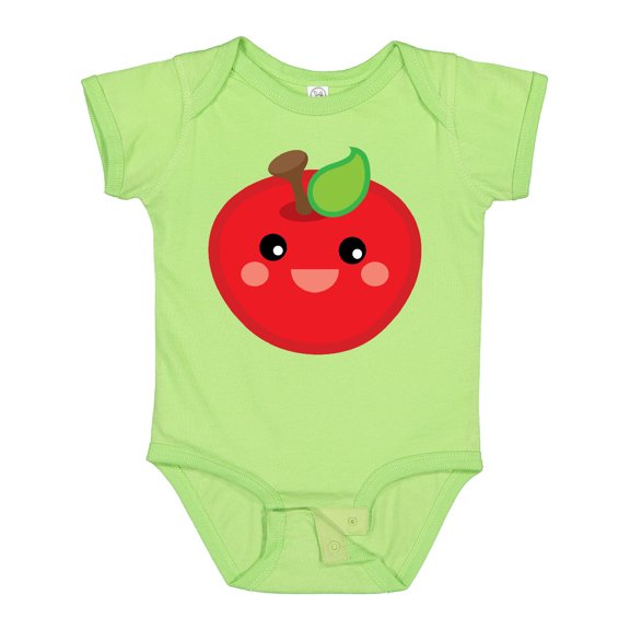 Inktastic Smiling Apple Boys or Girls Baby Bodysuit