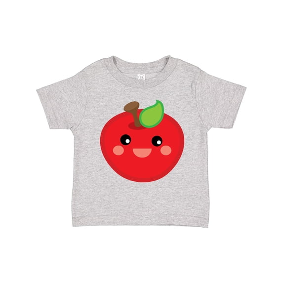 Inktastic Smiling Apple Boys or Girls Toddler T-Shirt
