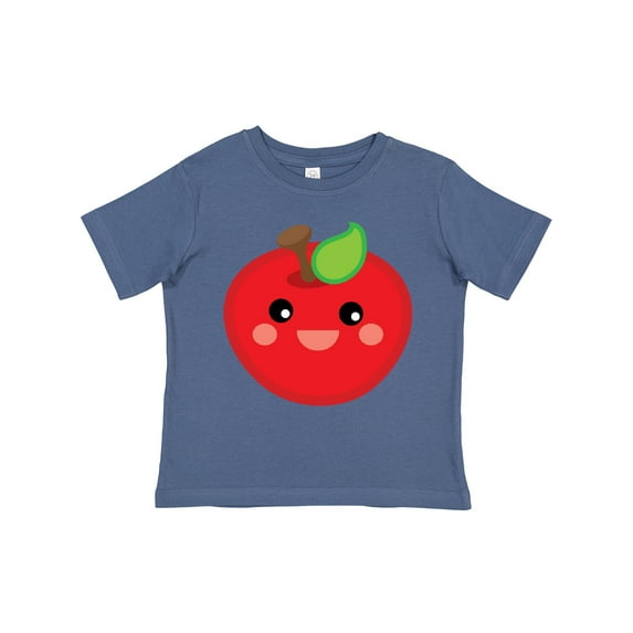 Inktastic Smiling Apple Boys or Girls Toddler T-Shirt