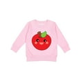 thumbnail image 1 of Inktastic Smiling Apple Toddler Sweatshirt, 1 of 4