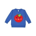 thumbnail image 1 of Inktastic Smiling Apple Toddler Sweatshirt, 1 of 4