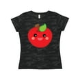 thumbnail image 1 of Inktastic Smiling Apple Women's T-Shirt, 1 of 5