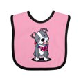 thumbnail image 1 of Inktastic Smiling Pit Bull Boys or Girls Baby Bib, 1 of 4