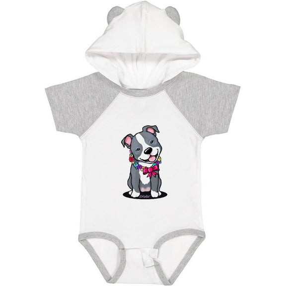 Inktastic Smiling Pit Bull Boys or Girls Baby Bodysuit