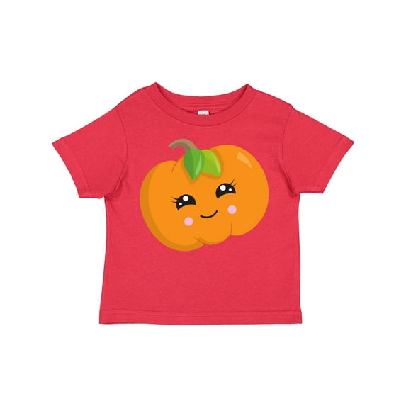 Inktastic Smiling Pumpkin, Halloween, Orange Pumpkin Boys or Girls Toddler T-Shirt