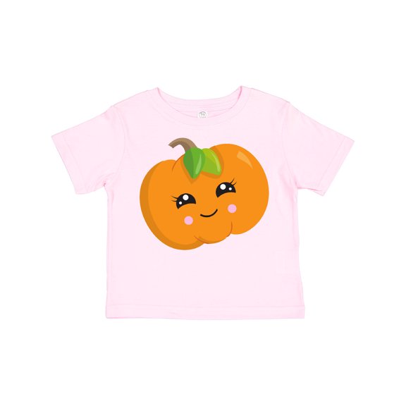 Inktastic Smiling Pumpkin, Halloween, Orange Pumpkin Boys or Girls Toddler T-Shirt