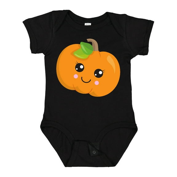 Inktastic Smiling Pumpkin, Orange Pumpkin, Halloween Boys or Girls Baby Bodysuit
