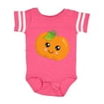thumbnail image 1 of Inktastic Smiling Pumpkin, Orange Pumpkin, Halloween Boys or Girls Baby Bodysuit, 1 of 5