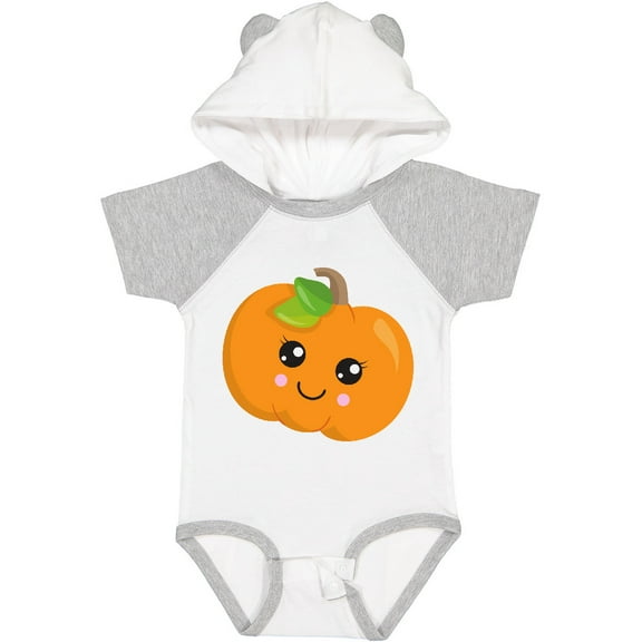Inktastic Smiling Pumpkin, Orange Pumpkin, Halloween Boys or Girls Baby Bodysuit