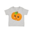 thumbnail image 1 of Inktastic Smiling Pumpkin, Orange Pumpkin, Halloween Boys or Girls Toddler T-Shirt, 1 of 5