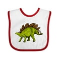 thumbnail image 1 of Inktastic Smiling Stegosaurus Boys or Girls Baby Bib, 1 of 4