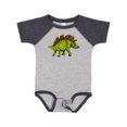 thumbnail image 1 of Inktastic Smiling Stegosaurus Boys or Girls Baby Bodysuit, 1 of 5