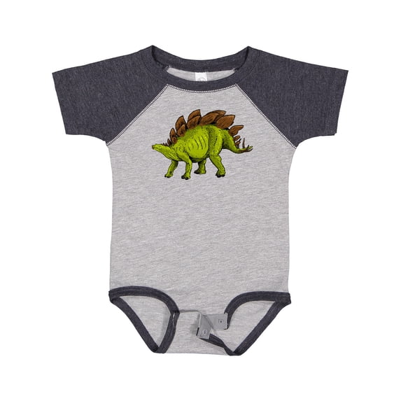 Inktastic Smiling Stegosaurus Boys or Girls Baby Bodysuit