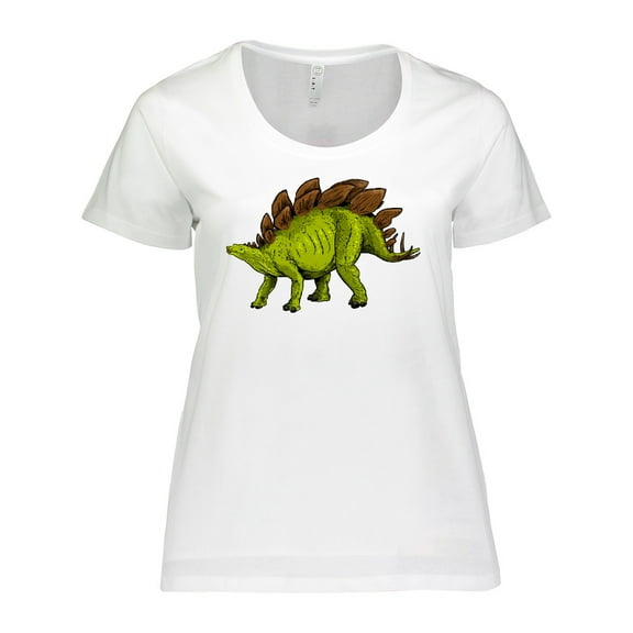Inktastic Smiling Stegosaurus Women's Plus Size T-Shirt