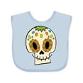 thumbnail image 1 of Inktastic Smiling Sugar Skull for Day of the Dead Boys or Girls Baby Bib, 1 of 4