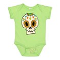 thumbnail image 1 of Inktastic Smiling Sugar Skull for Day of the Dead Boys or Girls Baby Bodysuit, 1 of 5