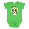 thumbnail image 1 of Inktastic Smiling Sugar Skull for Day of the Dead Boys or Girls Baby Bodysuit, 1 of 5