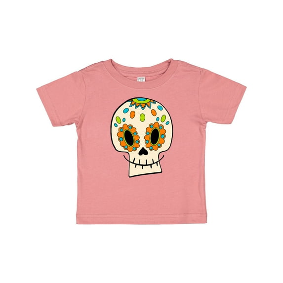 Inktastic Smiling Sugar Skull for Day of the Dead Boys or Girls Baby T-Shirt