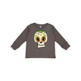 thumbnail image 1 of Inktastic Smiling Sugar Skull for Day of the Dead Boys or Girls Long Sleeve Toddler T-Shirt, 1 of 5