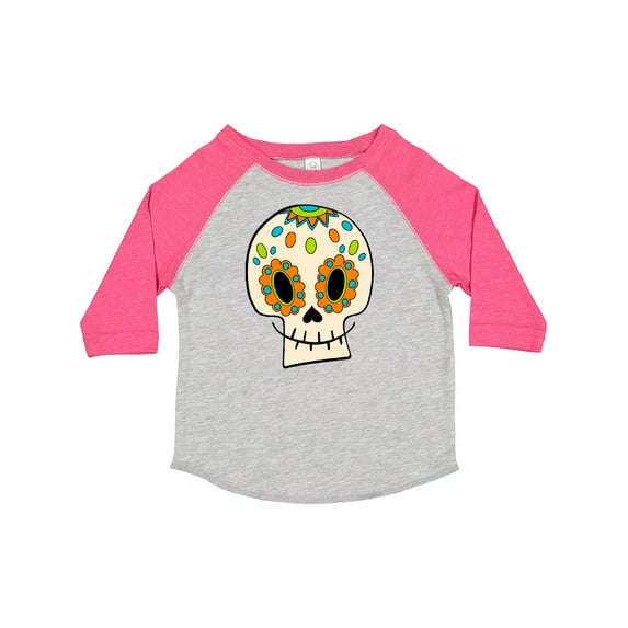 Inktastic Smiling Sugar Skull for Day of the Dead Boys or Girls Toddler T-Shirt