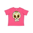 thumbnail image 1 of Inktastic Smiling Sugar Skull for Day of the Dead Boys or Girls Toddler T-Shirt, 1 of 5