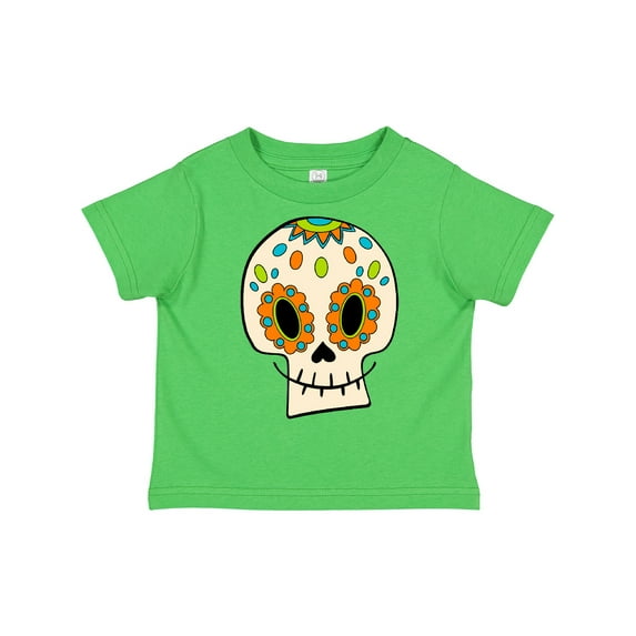 Inktastic Smiling Sugar Skull for Day of the Dead Boys or Girls Toddler T-Shirt