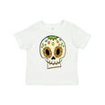 thumbnail image 1 of Inktastic Smiling Sugar Skull for Day of the Dead Boys or Girls Toddler T-Shirt, 1 of 5