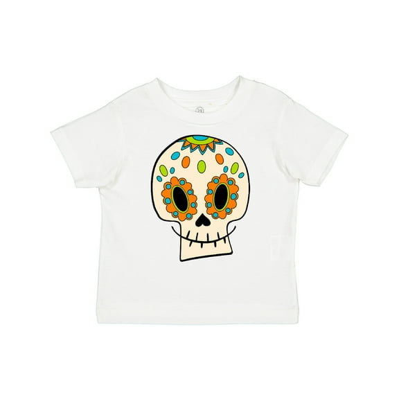 Inktastic Smiling Sugar Skull for Day of the Dead Boys or Girls Toddler T-Shirt