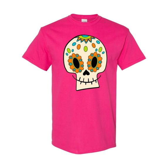 Inktastic Smiling Sugar Skull for Day of the Dead T-Shirt