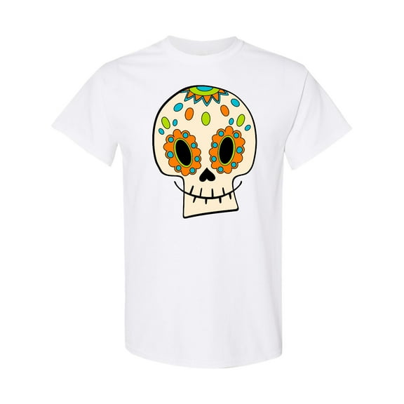 Inktastic Smiling Sugar Skull for Day of the Dead T-Shirt