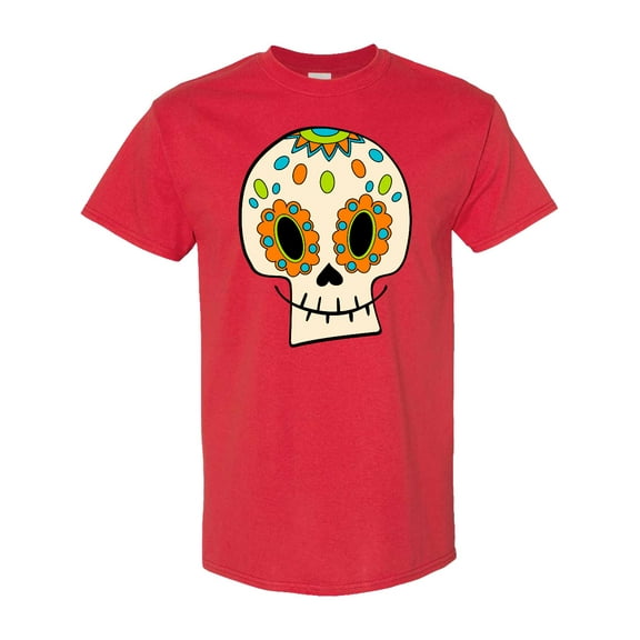 Inktastic Smiling Sugar Skull for Day of the Dead T-Shirt