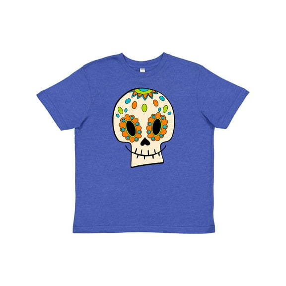 Inktastic Smiling Sugar Skull for Day of the Dead Youth T-Shirt