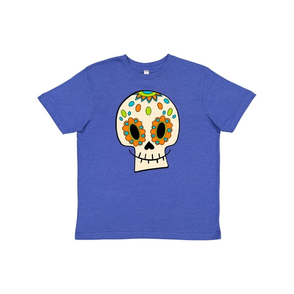 Inktastic Smiling Sugar Skull for Day of the Dead Youth T-Shirt