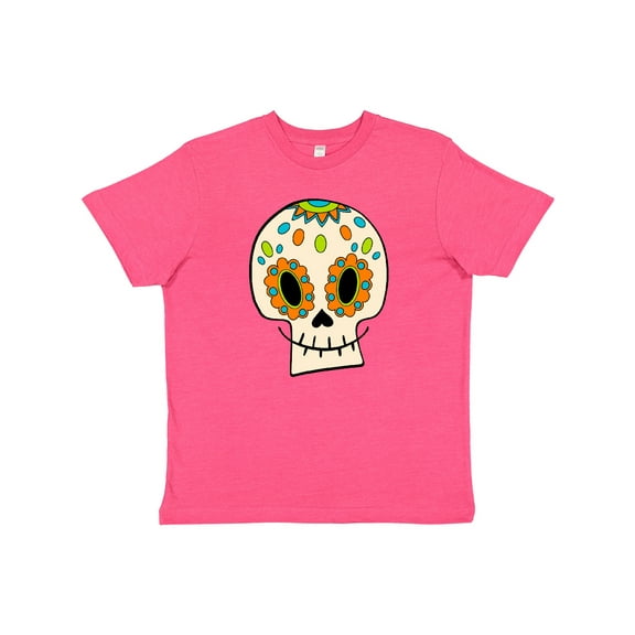 Inktastic Smiling Sugar Skull for Day of the Dead Youth T-Shirt
