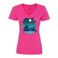 thumbnail image 1 of Inktastic Smoky Mountains Gatlinburg Tennessee with Bear Women's V-Neck T-Shirt, 1 of 5