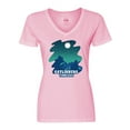 thumbnail image 1 of Inktastic Smoky Mountains Gatlinburg Tennessee with Bear Women's V-Neck T-Shirt, 1 of 5