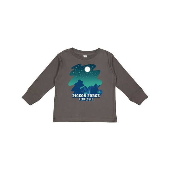 Inktastic Smoky Mountains Pigeon Forge Tennessee with Bear Boys or Girls Long Sleeve Toddler T-Shirt