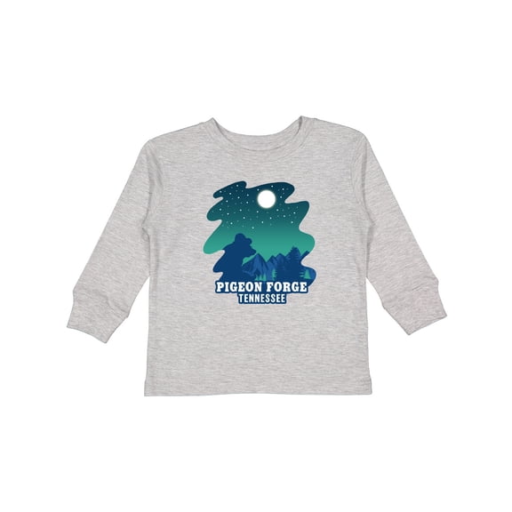 Inktastic Smoky Mountains Pigeon Forge Tennessee with Bear Boys or Girls Long Sleeve Toddler T-Shirt