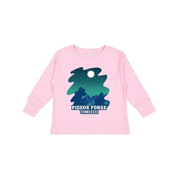 Inktastic Smoky Mountains Pigeon Forge Tennessee with Bear Boys or Girls Long Sleeve Toddler T-Shirt