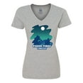 thumbnail image 1 of Inktastic Smoky Mountains Pigeon Forge Tennessee with Bear Women's V-Neck T-Shirt, 1 of 5
