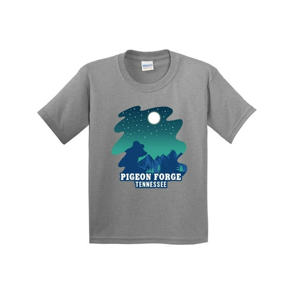Inktastic Smoky Mountains Pigeon Forge Tennessee with Bear Youth T-Shirt